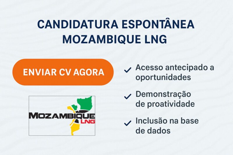 Candidatura Espontânea Mozambique LNG – Saiba Como Submeter o Seu CV